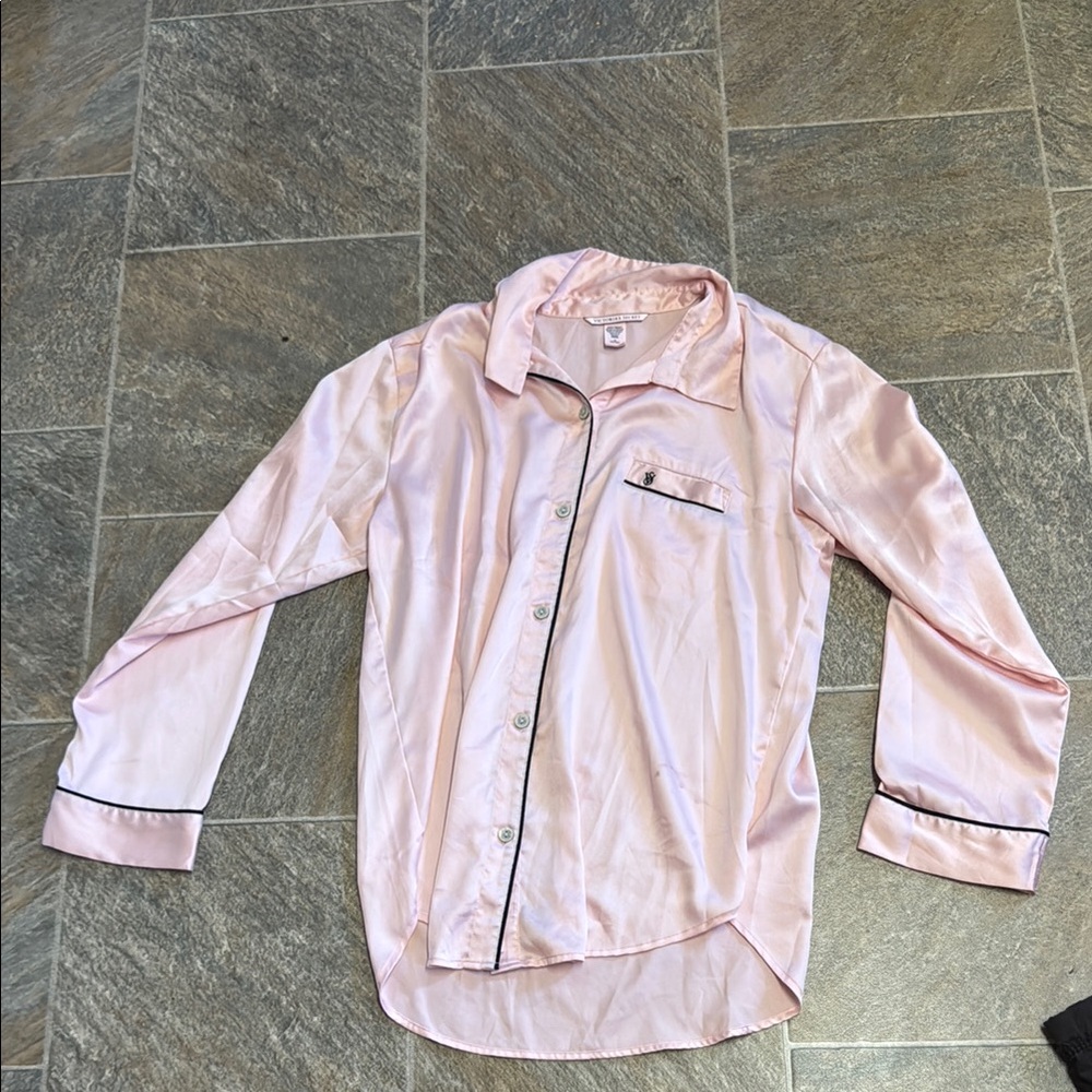 Women’s  Pink Satin Shirt